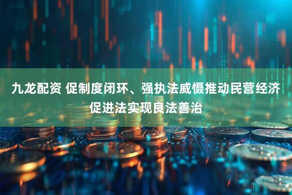 九龙配资 促制度闭环、强执法威慑推动民营经济促进法实现良法善治