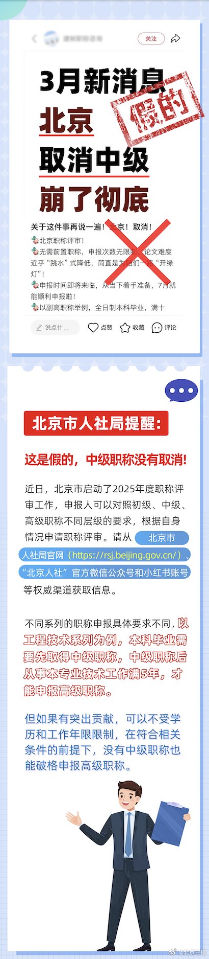 云策略 取消中级职称，直接认定副高？北京人社局辟谣